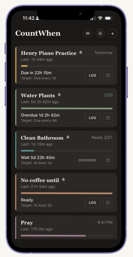 Track the time between simply Track the time between simply